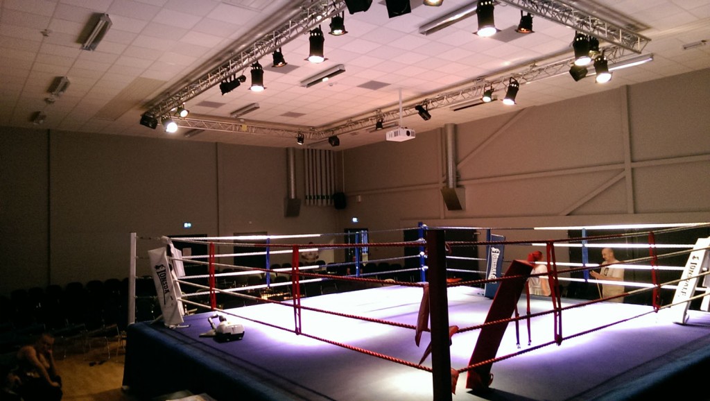 Örebro Boxningsklubb boxningsring i Multihallen